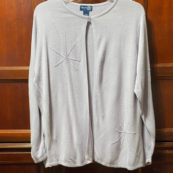 Venezia Jeans Vintage plus size 26/28 lavender Star Embellishments sweater set - Picture 7 of 16